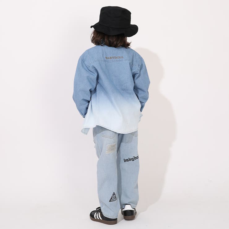 親子お揃い グラデーションダンガリーシャツ 1387K | BABYDOLL | 詳細画像3 