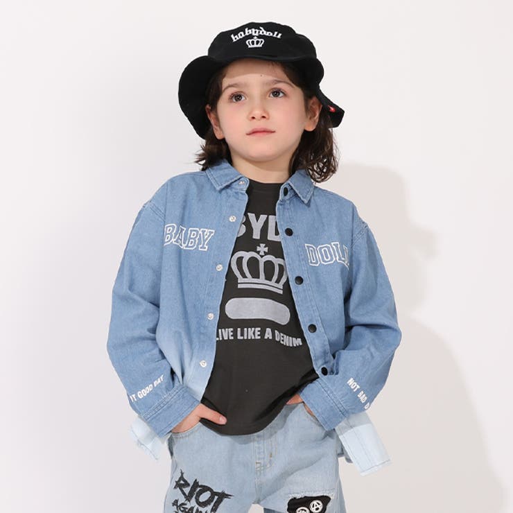 親子お揃い グラデーションダンガリーシャツ 1387K | BABYDOLL | 詳細画像5 