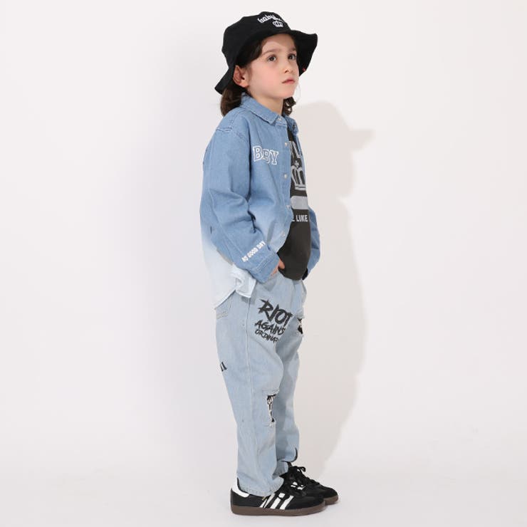 親子お揃い グラデーションダンガリーシャツ 1387K | BABYDOLL | 詳細画像6 