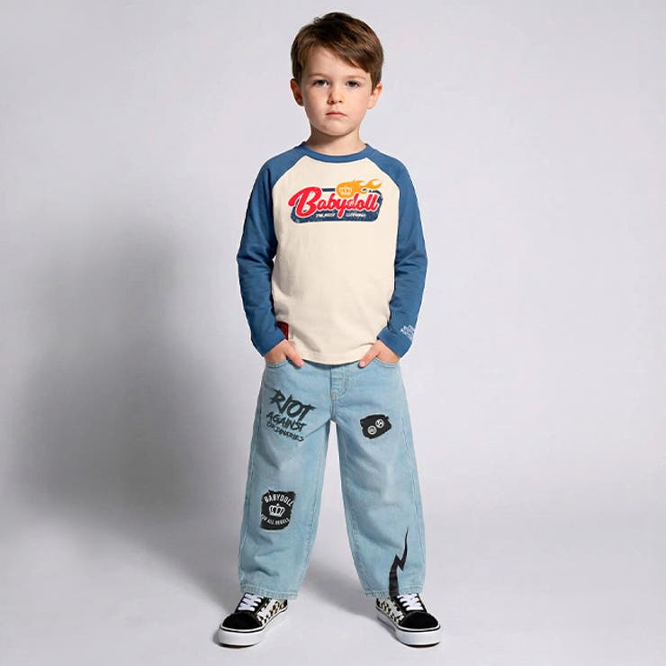 ラクガキダメージデニムロングパンツ 1388K | BABYDOLL | 詳細画像10 