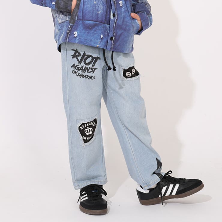 ラクガキダメージデニムロングパンツ 1388K | BABYDOLL | 詳細画像8 