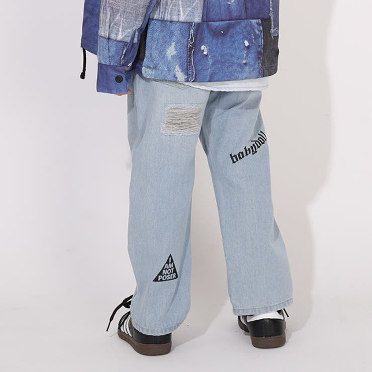 ラクガキダメージデニムロングパンツ 1388K | BABYDOLL | 詳細画像7 