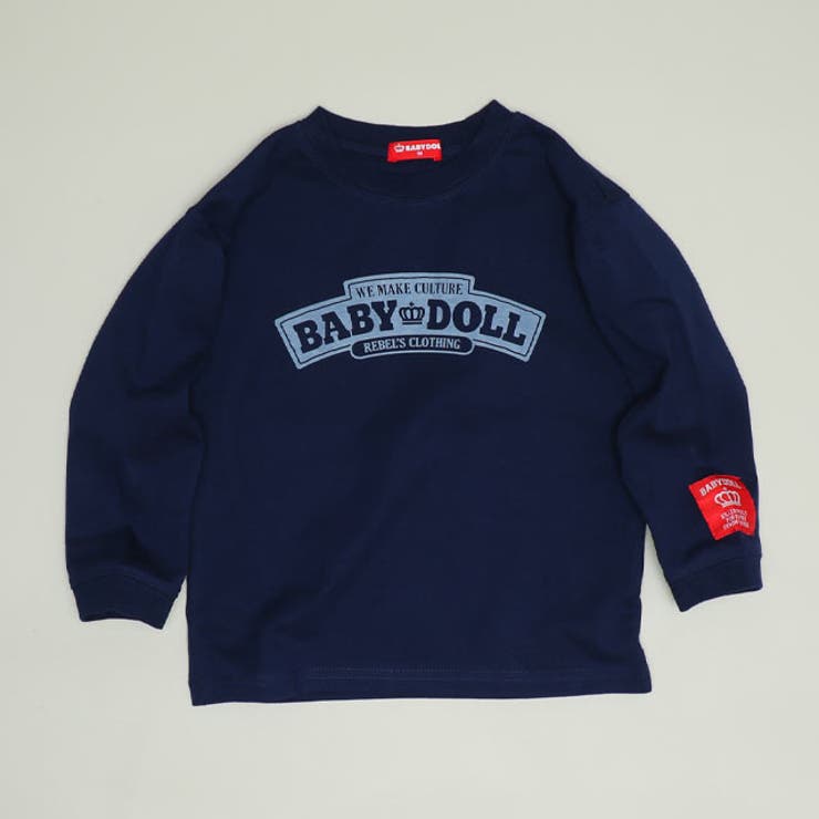 ネイビー | 親子お揃い チャンキーアーチロゴロンT 1390K | BABYDOLL