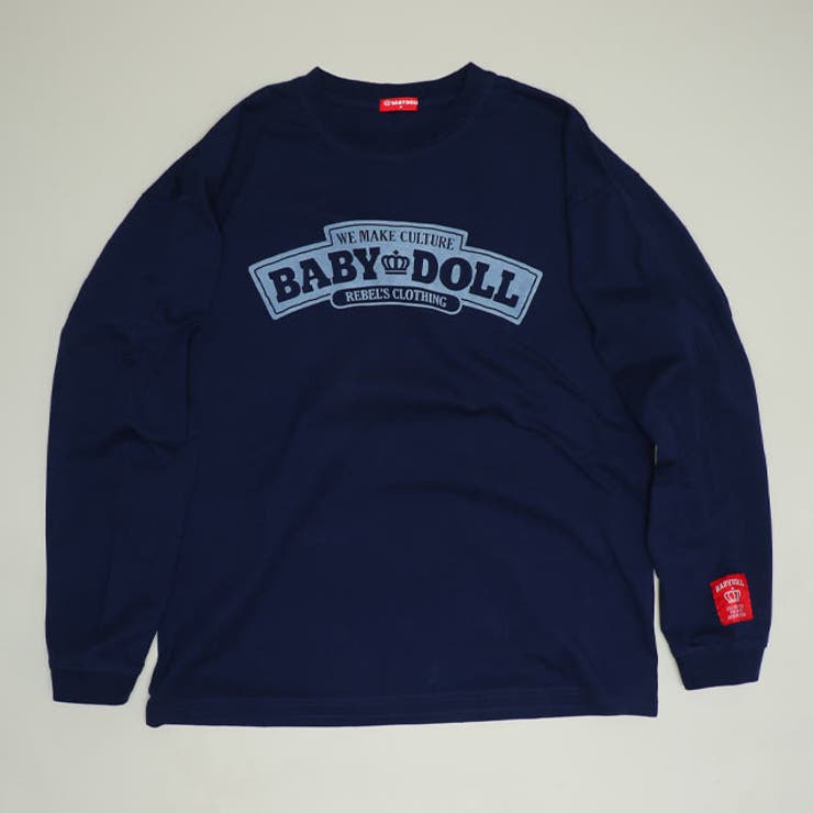 ネイビー | 親子お揃い チャンキーアーチロゴロンT 1390A | BABYDOLL