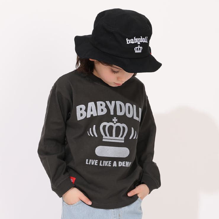 親子お揃い 抜染カレッジロンT 1391K | BABYDOLL | 詳細画像5 