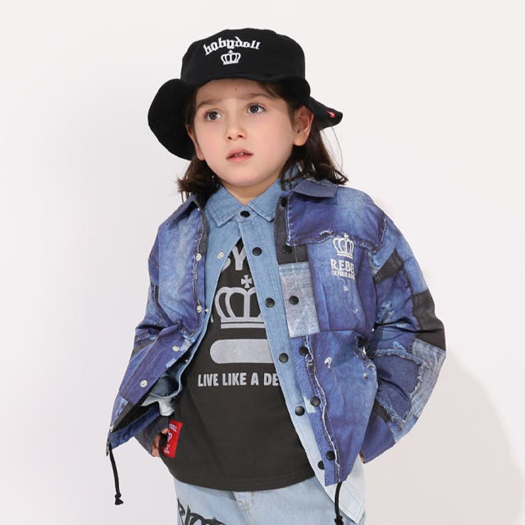 親子お揃い 抜染カレッジロンT 1391K | BABYDOLL | 詳細画像7 