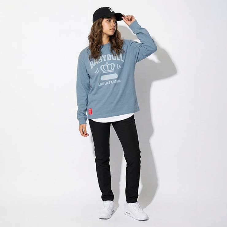 親子お揃い 抜染カレッジロンT 1391A | BABYDOLL | 詳細画像4 