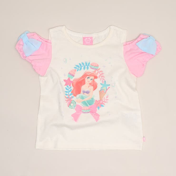 アリエル | ディズニー プリンセス / リボンパフスリーブTシャツ 1429K | BABYDOLL