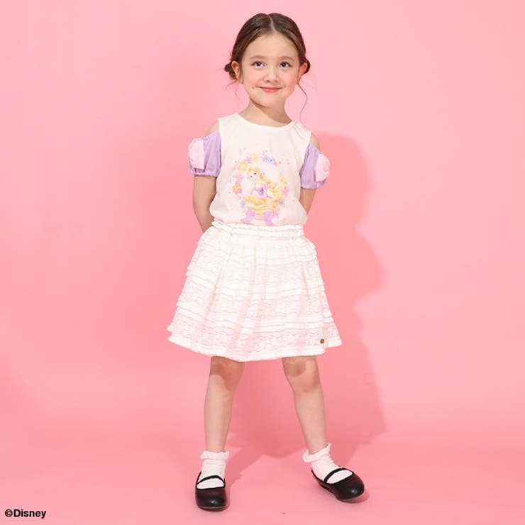 ディズニー プリンセス / リボンパフスリーブTシャツ 1429K | BABYDOLL | 詳細画像5 