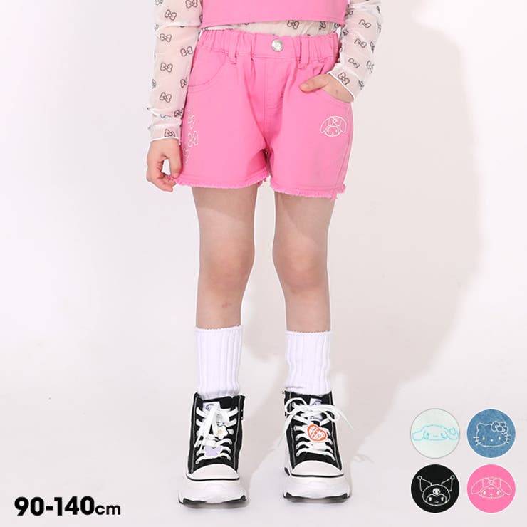 サンリオ キャラ刺繍ショートパンツ 1433K | BABYDOLL | 詳細画像1 