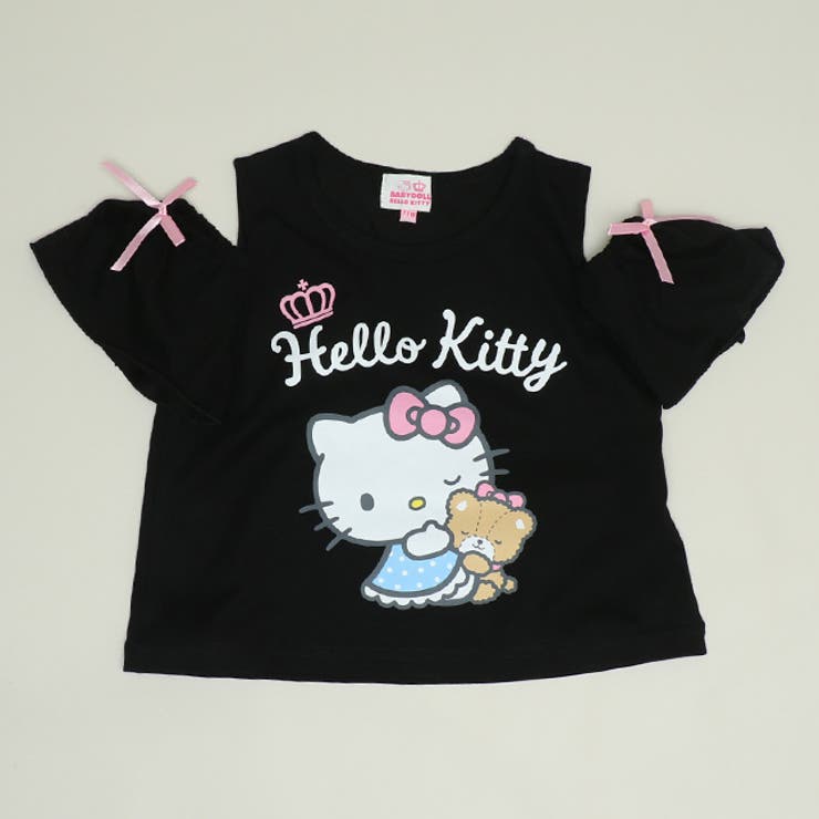 ハローキティ | サンリオ 肩開きリボンTシャツ 1434K | BABYDOLL