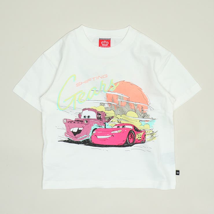 ホワイト | 親子お揃い ディズニー カーズ サーフ風Tシャツ 1465K | BABYDOLL