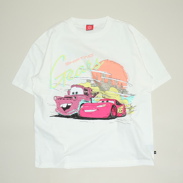 ホワイト | 親子お揃い ディズニー カーズ サーフ風Tシャツ 1465A | BABYDOLL