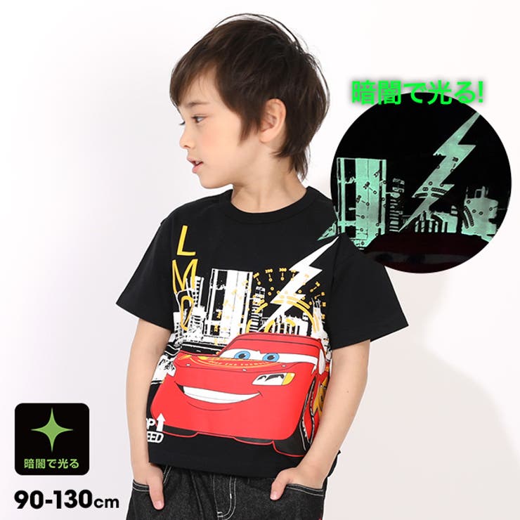 ディズニー カーズ キャラクター蓄光Tシャツ 1466K | BABYDOLL | 詳細画像1 
