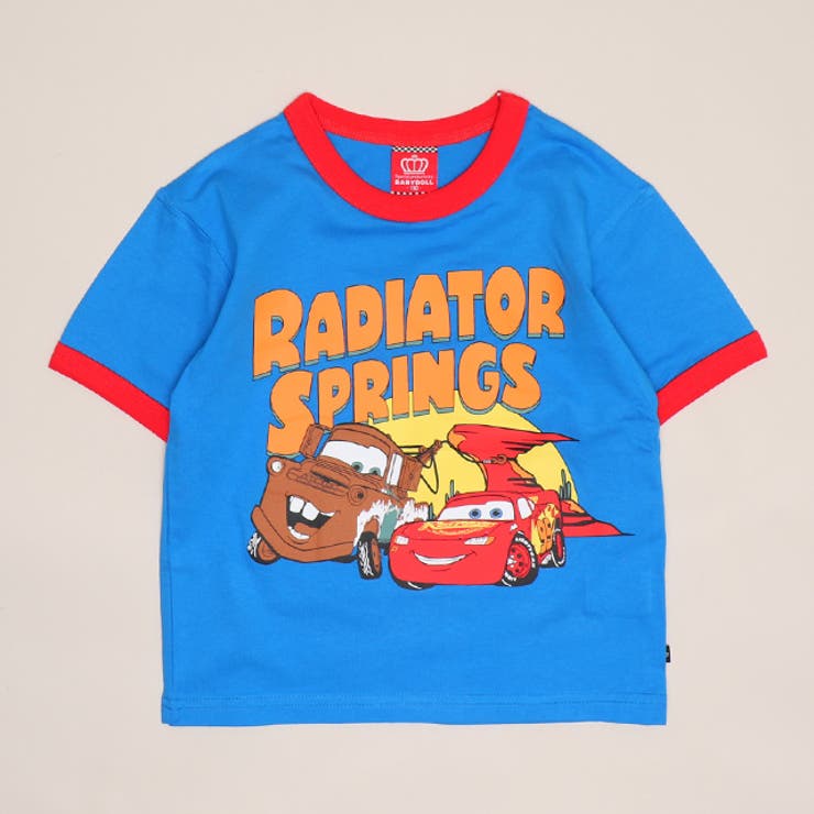 ブルー | ディズニー カーズ 配色リブTシャツ 1467K | BABYDOLL