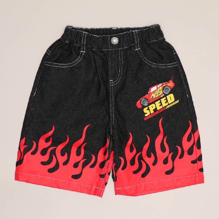 カーズ | ディズニー カーズ ブラックデニムハーフパンツ 1468K | BABYDOLL