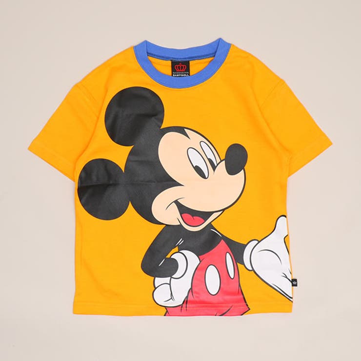 ミッキー | 親子お揃い ディズニー BIGフェイスTシャツ 1483K | BABYDOLL