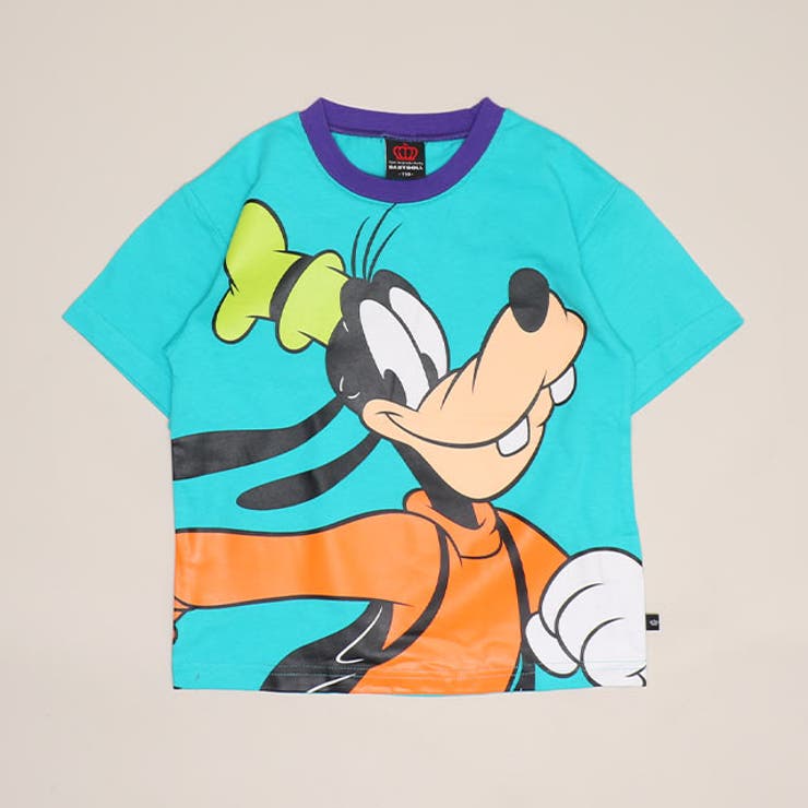 グーフィー | 親子お揃い ディズニー BIGフェイスTシャツ 1483K | BABYDOLL