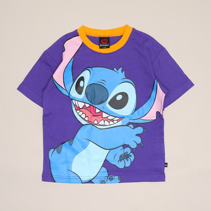 スティッチ | 親子お揃い ディズニー BIGフェイスTシャツ 1483K | BABYDOLL