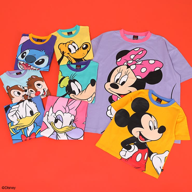 親子お揃い ディズニー BIGフェイスTシャツ 1483K | BABYDOLL | 詳細画像19 