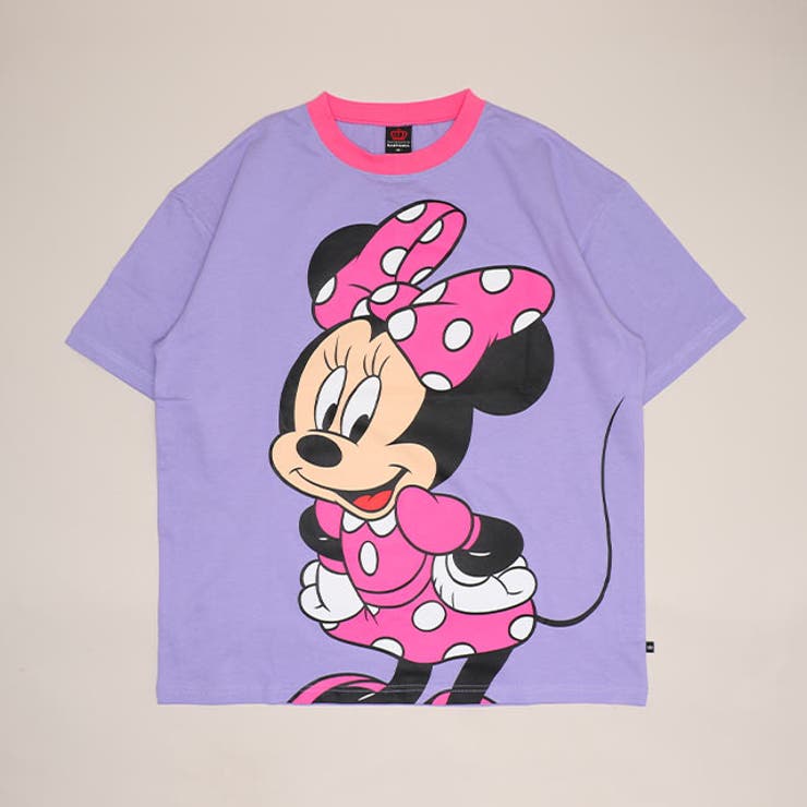 ミニー | 親子お揃い ディズニー BIGフェイスTシャツ 1483A | BABYDOLL