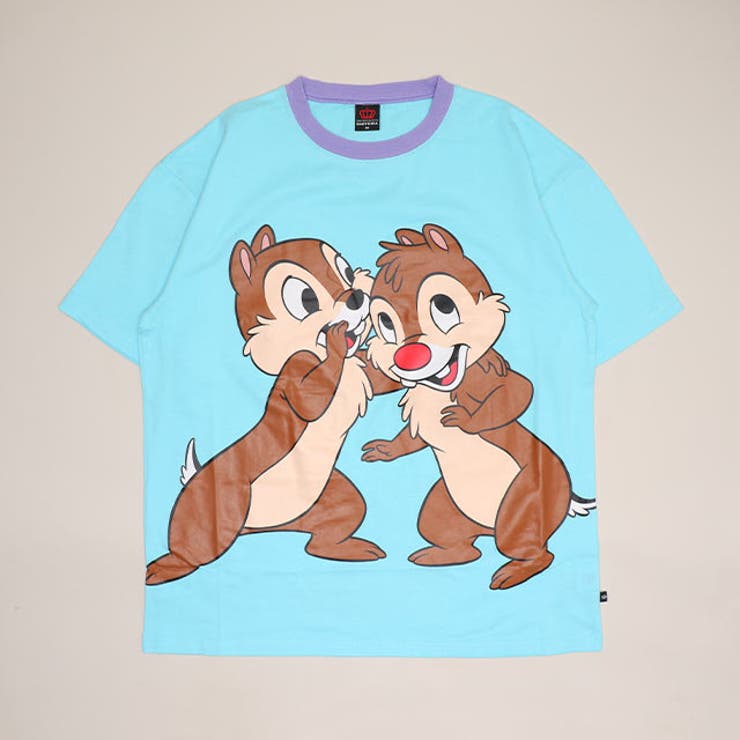 チップ＆デール | 親子お揃い ディズニー BIGフェイスTシャツ 1483A | BABYDOLL
