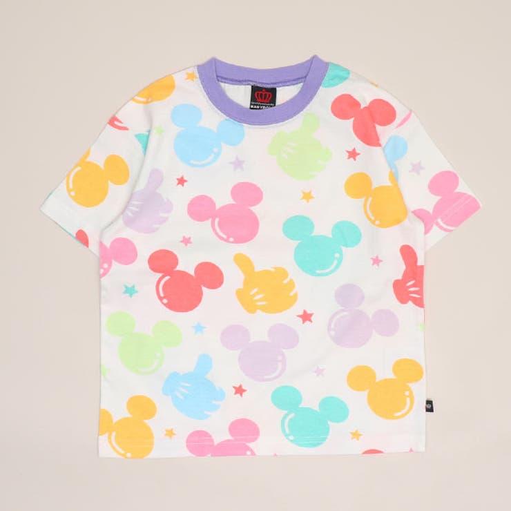 ホワイト | 親子お揃い ディズニー WEB限定 パステル総柄Tシャツ 1485K | BABYDOLL