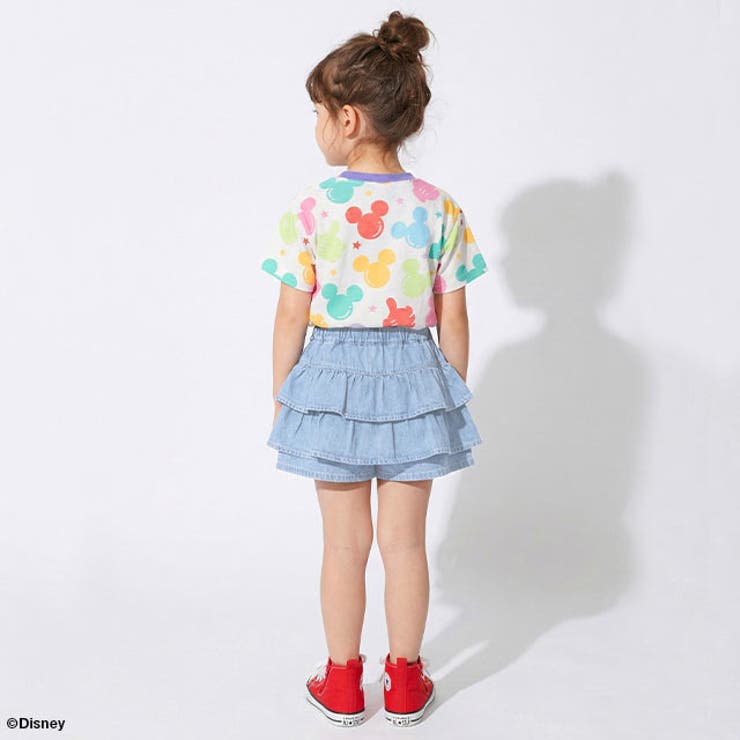 親子お揃い ディズニー WEB限定 パステル総柄Tシャツ 1485K | BABYDOLL | 詳細画像3 