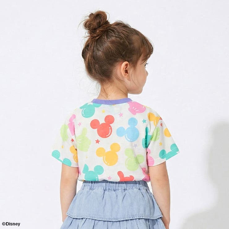 親子お揃い ディズニー WEB限定 パステル総柄Tシャツ 1485K | BABYDOLL | 詳細画像5 