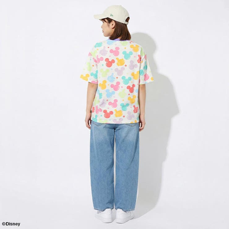 親子お揃い ディズニー WEB限定 パステル総柄Tシャツ 1485A | BABYDOLL | 詳細画像3 