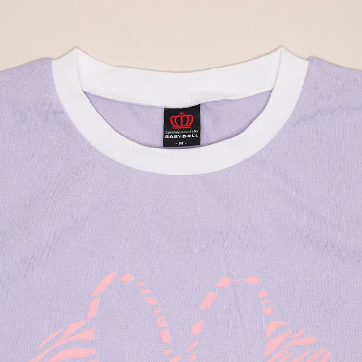 親子お揃い ディズニー アニマル柄フロッキーTシャツ 1486A | BABYDOLL | 詳細画像10 