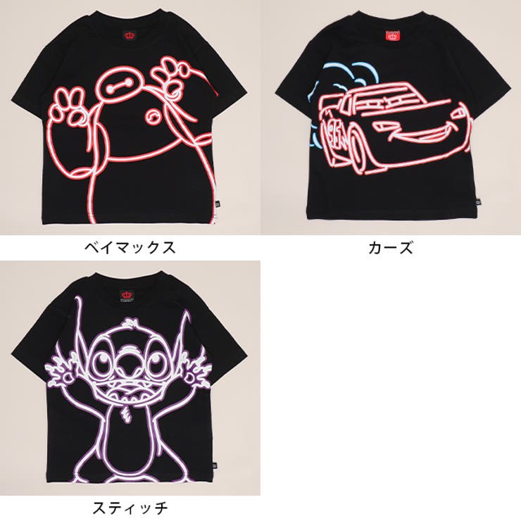 親子お揃い ディズニー ネオン蓄光Tシャツ 1488K | BABYDOLL | 詳細画像16 