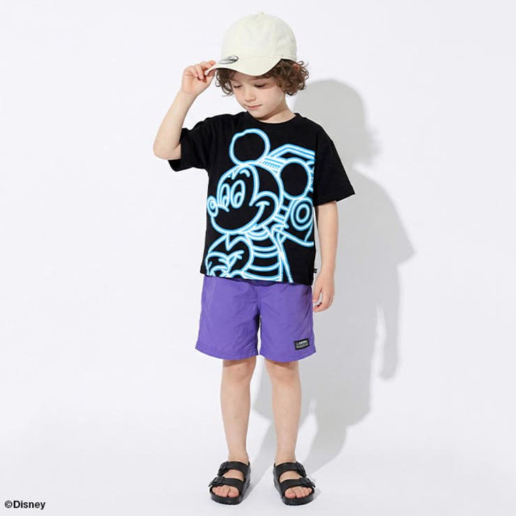 親子お揃い ディズニー ネオン蓄光Tシャツ 1488K | BABYDOLL | 詳細画像2 