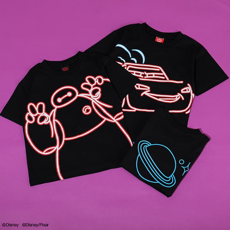 親子お揃い ディズニー ネオン蓄光Tシャツ 1488K | BABYDOLL | 詳細画像10 