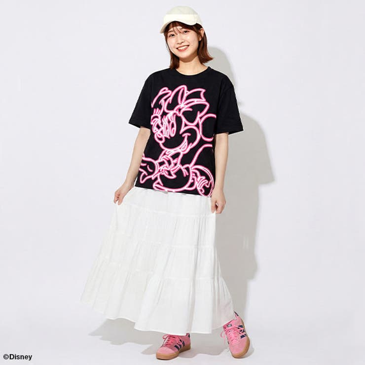 親子お揃い ディズニー ネオン蓄光Tシャツ 1488A | BABYDOLL | 詳細画像2 