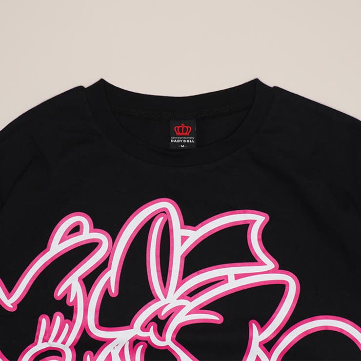 親子お揃い ディズニー ネオン蓄光Tシャツ 1488A | BABYDOLL | 詳細画像7 