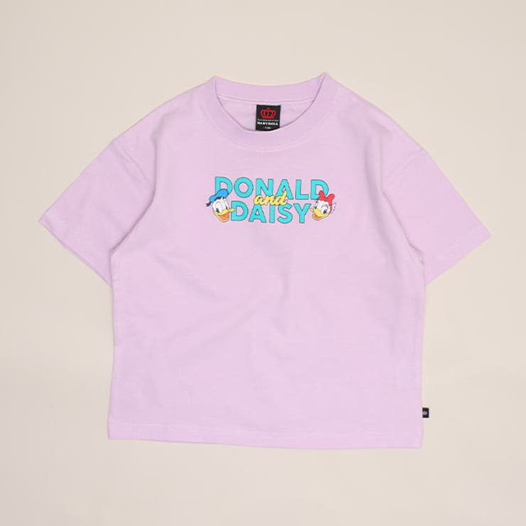 ドナルド＆デイジー/パープル | 親子お揃い ディズニー バックキャラクターTシャツ 1489K | BABYDOLL