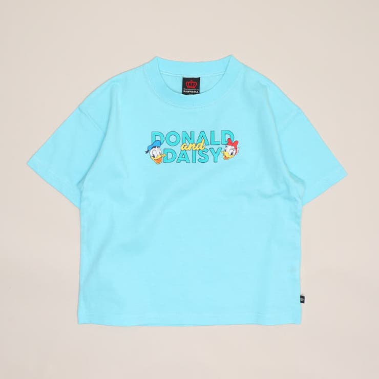 ドナルド＆デイジー/ライトブルー | 親子お揃い ディズニー バックキャラクターTシャツ 1489K | BABYDOLL