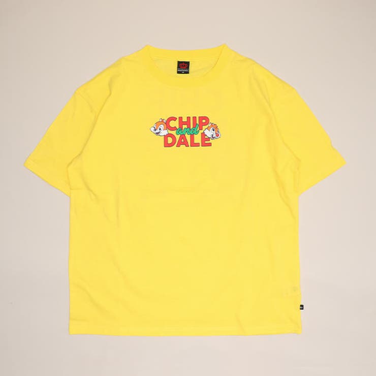 チップ＆デール/イエロー | 親子お揃い ディズニー バックキャラクターTシャツ 1489A | BABYDOLL