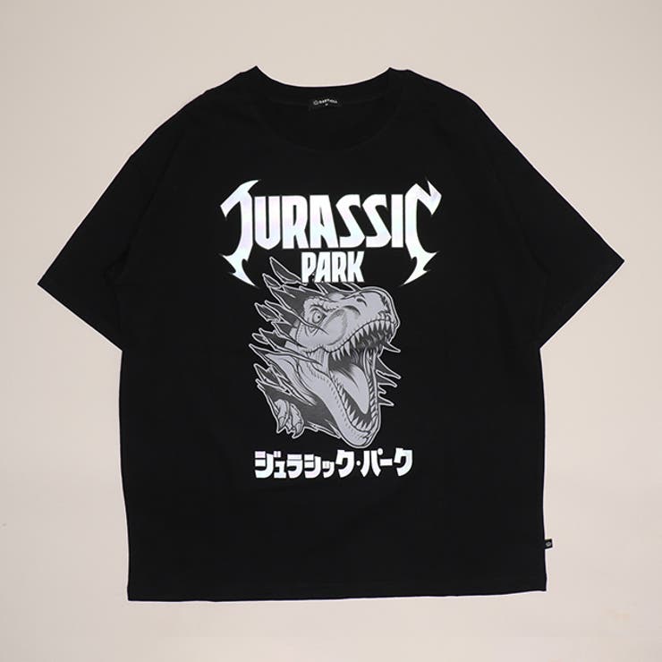ブラック | 親子お揃い ジュラシック・パーク ロックTシャツ 1492A | BABYDOLL