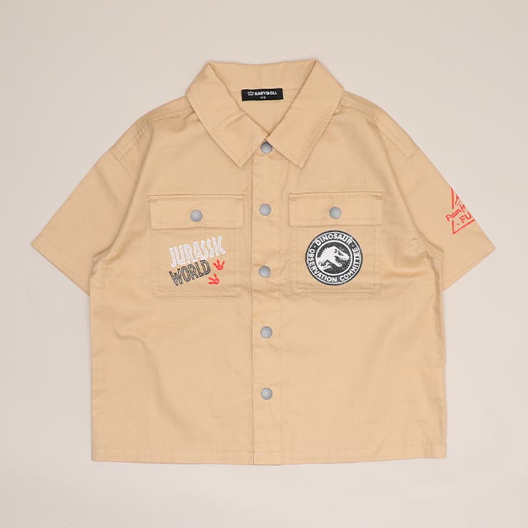 ベージュ | ジュラシック・ワールド サファリシャツ 1495K（ ボトムス別売） | BABYDOLL
