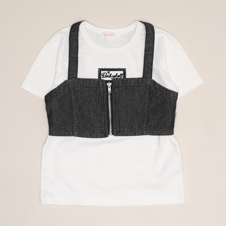グレー | デニムビスチェ付Tシャツ 1527K （ボトムス別売） | BABYDOLL