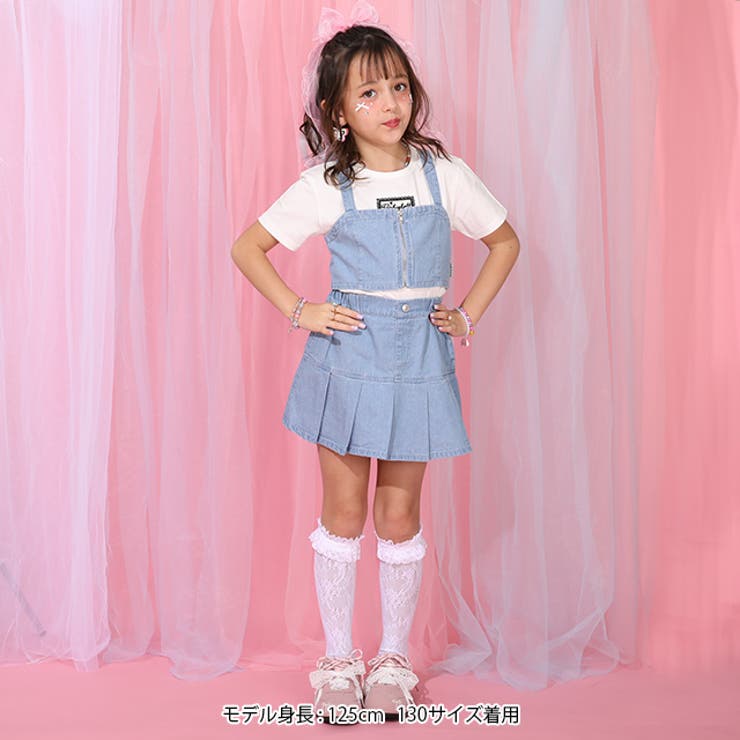 デニムビスチェ付Tシャツ 1527K （ボトムス別売） | BABYDOLL | 詳細画像2 