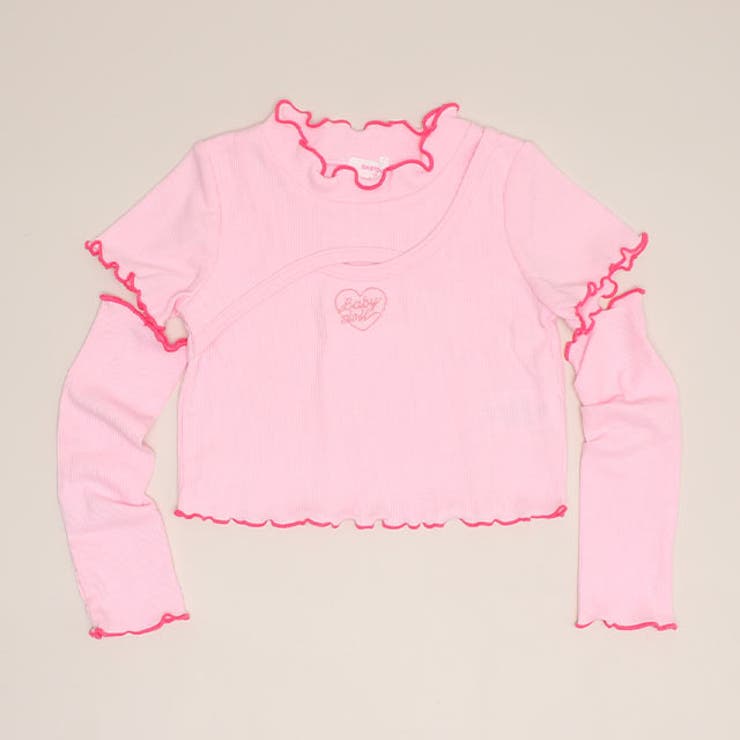 ソフトピンク | アームカバー付きTシャツ 1530K | BABYDOLL