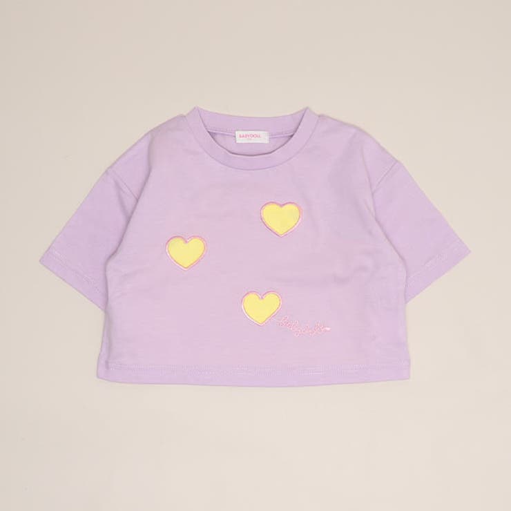 パープル | キャミソール付ハートTシャツ 1532K | BABYDOLL