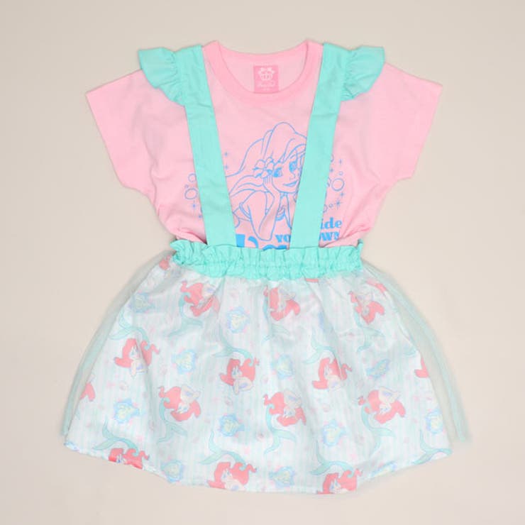 アリエル | ディズニー プリンセス / 2WAYワンピース×Tシャツセット 1535K | BABYDOLL