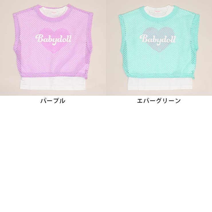 メッシュレイヤードTシャツ 1538K | BABYDOLL | 詳細画像16 