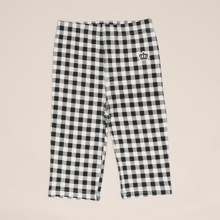 チェックブラック | ウルトラストレッチ6分丈パンツ 総柄 1553K | BABYDOLL