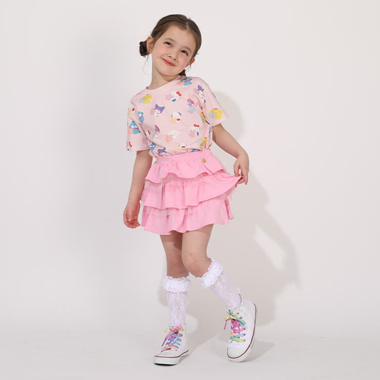 サンリオ パステル総柄Tシャツ 1557K | BABYDOLL | 詳細画像4 