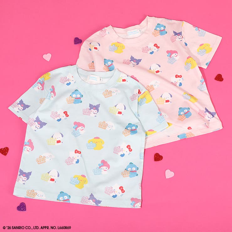 サンリオ パステル総柄Tシャツ 1557K | BABYDOLL | 詳細画像7 